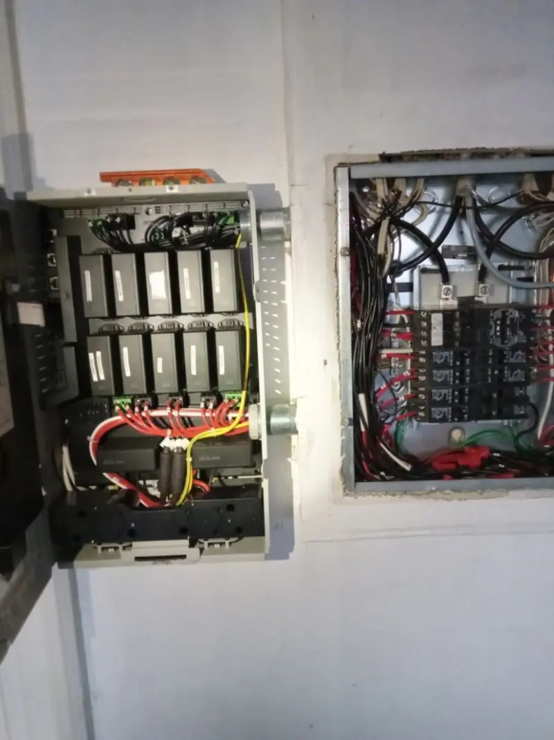 Electrical panel upgrade completed for Security Camera Wiring in Palos Hills